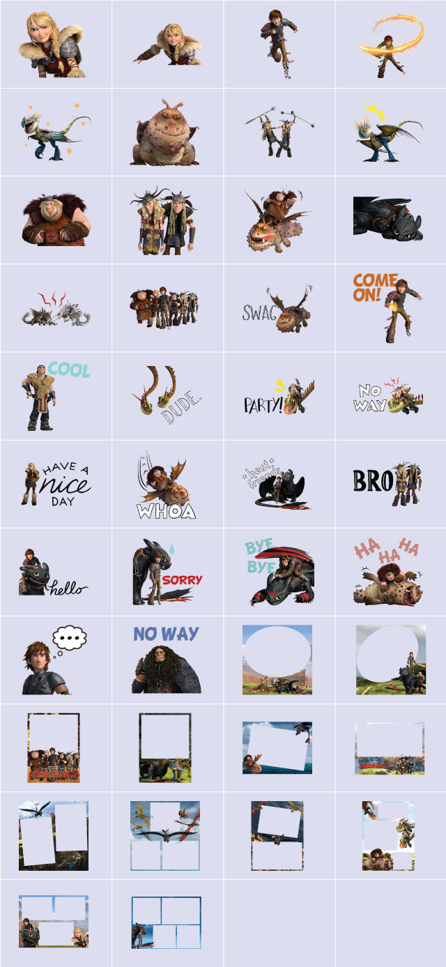 how to train your dragon 2 clipart and stickers